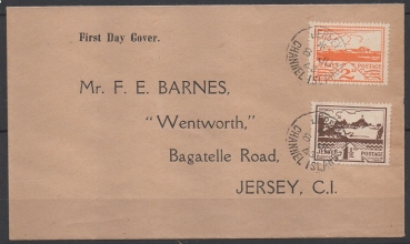 Jersey, Michel Nr. 5y und 6y, First Day Cover.